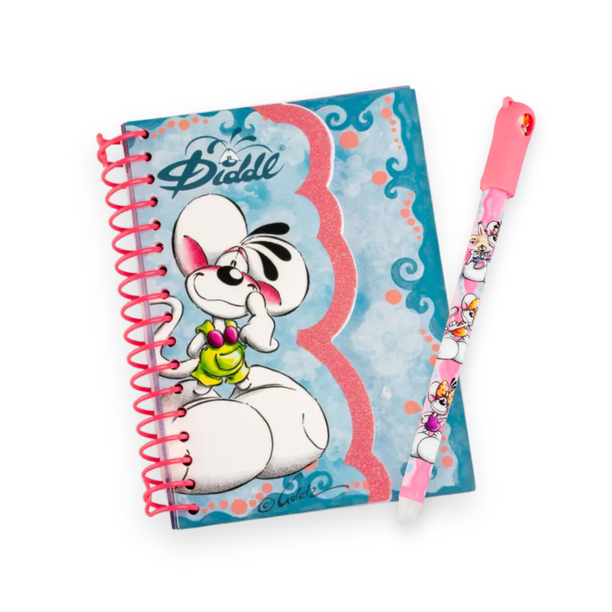 Lot 1 carnet spirale Diddl+ 1 stylo