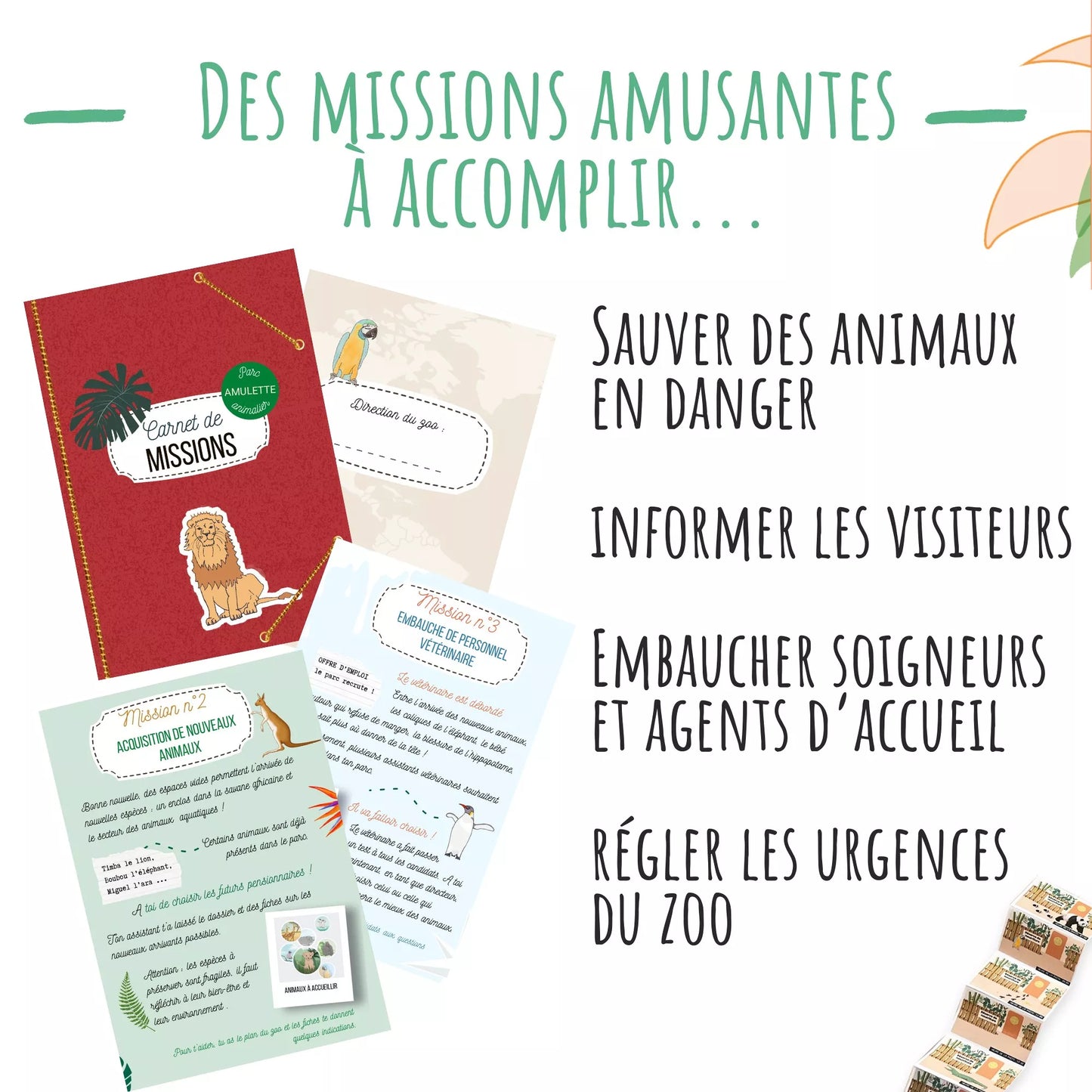 Duo Mission Dinosaures + Mission Zoo
