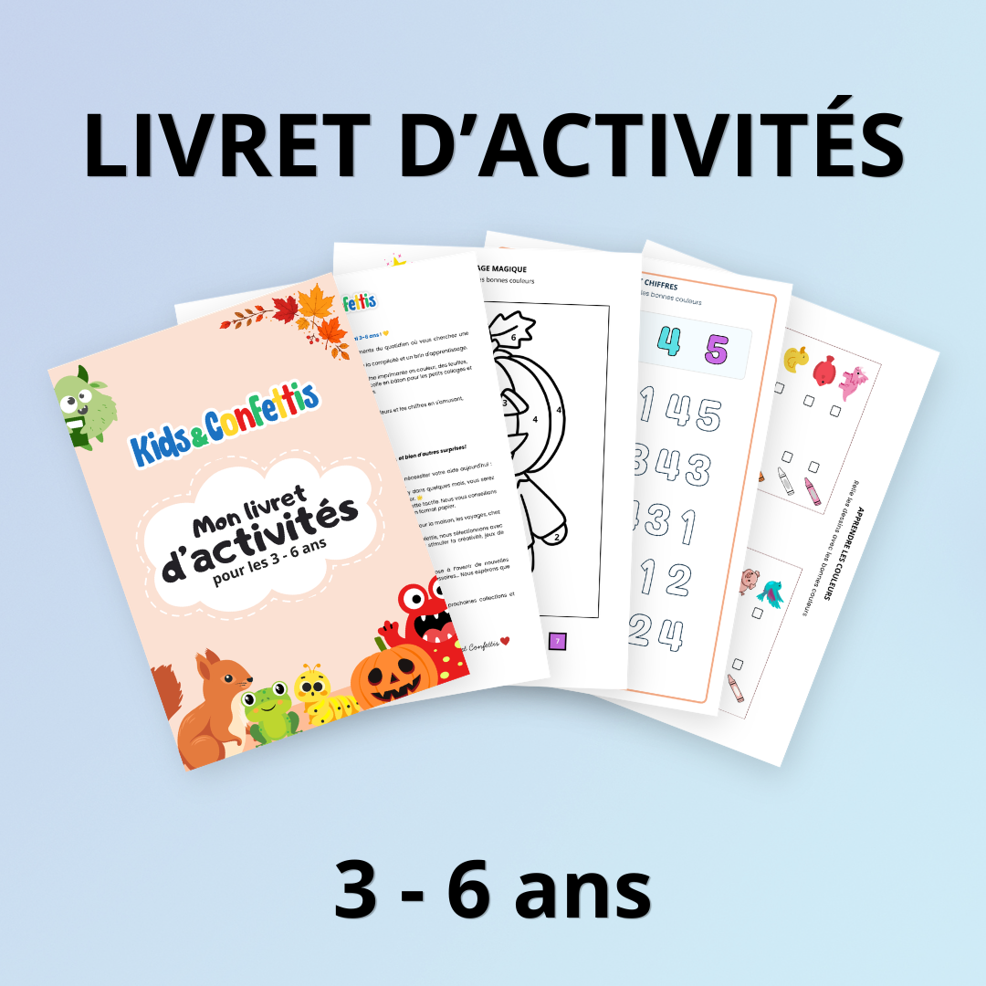 Livret d’activités à imprimer 3–6 ans