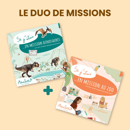 Duo Mission Dinosaures + Mission Zoo