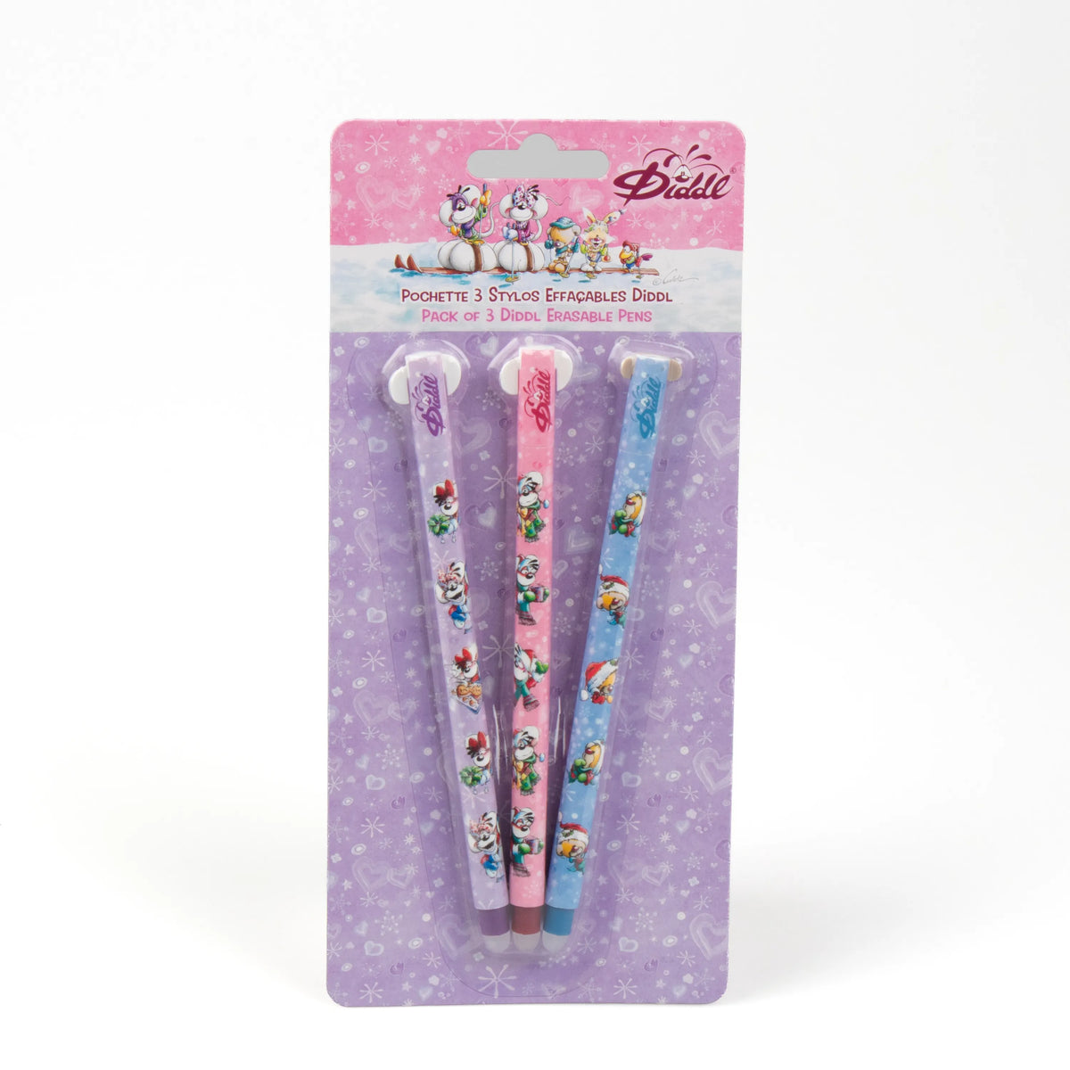 PRE-COMMANDE | Lot 3 stylos effaçables Diddl Noël