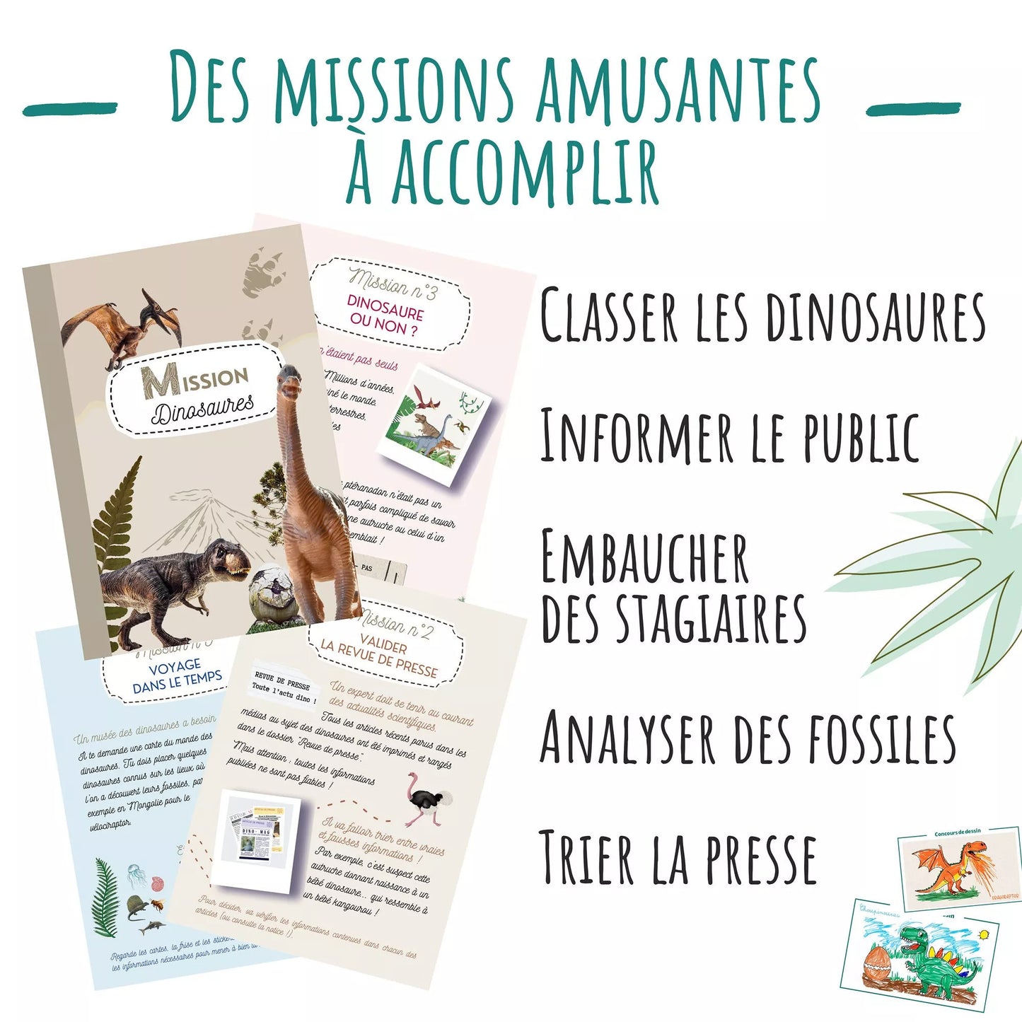 Jeu Métier - Mission dinosaures